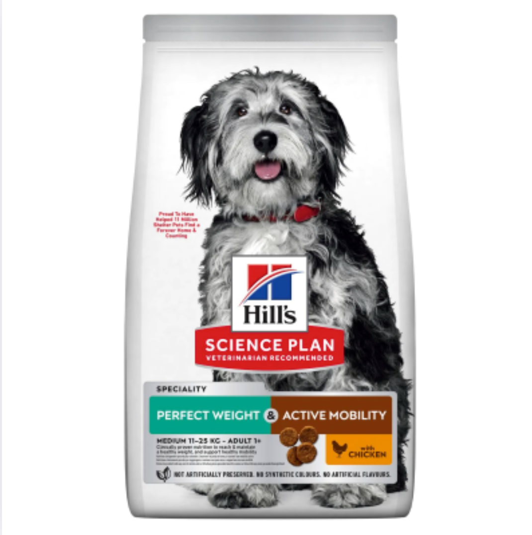 Hills Science Plan Canine Perfect Weight & Active Mobility Medium